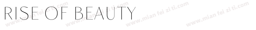 Rise of Beauty字体转换